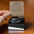 thumbnail image 1 of To My Husband Bracelet Husband Christmas Gifts from Wife Husband Fathers Day Gift In Every Heartbeat Without Hesitation I Choose You Again Valentine's Day Gifts for Him Men Cross Bracelet, 1 of 7