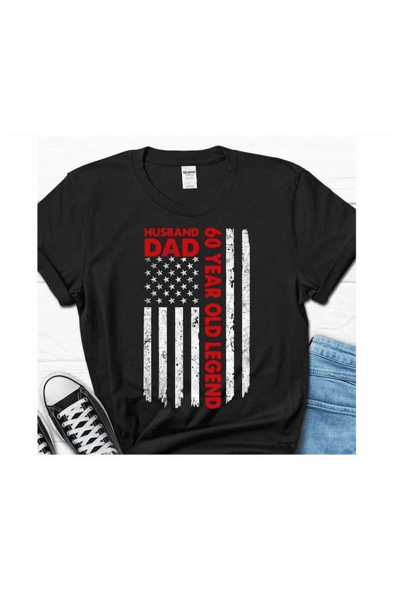 Husband Dad 60 Year Old Legend Gift For Him, 60Th Birthday Men'S Shirt, Born ...