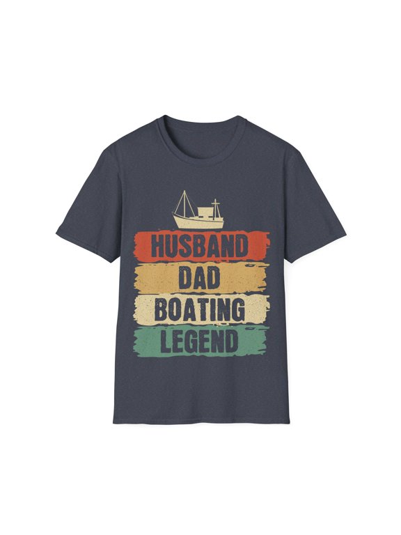 Husband Dad Boating Owner Boat Captain Sailor Boater Sailing TShirt