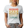 thumbnail image 1 of Husband. Dad. Disc Golf Legend. Father's Day or Dad's Birthday, White T-Shirt, Medium, 1 of 5