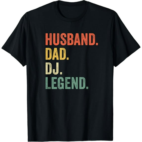 Husband Dad Dj Legend Disc Jockey Music Father'S Day Funny T-Shirt Unisex S-5XL Hot Trending Shirt, Vintage Birthday Gift