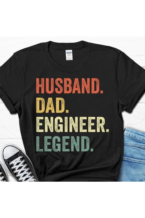 Husband Dad Engineer Legend Shirt, Father'S Day Engineer Gift, Engineering Da...