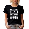 thumbnail image 1 of Husband. Dad. Grandpa. 80 Year Old Legend. - Grandparent's Day or Birthday, Black T-Shirt, Medium, 1 of 5