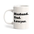 thumbnail image 1 of Husband Dad Lawyer 11oz Plastic Coffee Mug | For Attorneys and Legal Students, 1 of 6