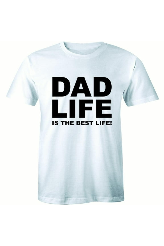 Husband Dad Life is the Best Life Funny Daddy Fathers Day Men's T-Shirt