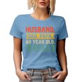 thumbnail image 1 of Husband. Dad. Papa. 60 Year Old Legend. 60th Birthday or Father's Day, Baby Blue T-Shirt, Large, 1 of 5