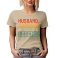 thumbnail image 1 of Husband. Dad. Papa. 60 Year Old Legend. 60th Birthday or Father's Day, Tan T-Shirt, Large, 1 of 5