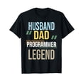 thumbnail image 1 of Husband Dad Programmer Legend Computer Science Coding Coder T-Shirt, 1 of 5
