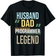 thumbnail image 1 of Husband Dad Programmer Legend Computer Science Coding Coder T-Shirt, 1 of 4