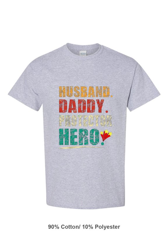 Husband Dad Protector Funny Fathers Day Guardian T-Shirt, for men & women, up to size 5XL