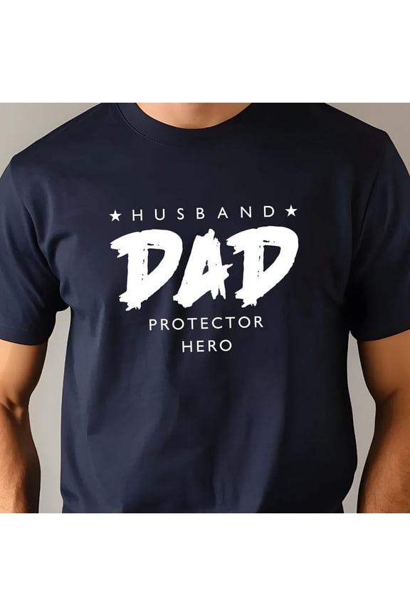 Husband Dad Protector Hero Cool Daddy Father S Day T-Shirt