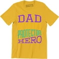 thumbnail image 1 of Husband Dad Protector Hero Father's Day Daddy Parenthood Men's Tee Shirt, 1 of 4
