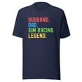 thumbnail image 1 of Husband Dad Sim Racing Legend Shirt, Unisex, Racing Sim Shirt, Funny  Gaming Esport Shirt, Sim Racer Shirt, Car Racing Gamer Shirt (Navy, M), 1 of 1