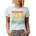 thumbnail image 1 of Husband. Dad. Tech Support Legend. Father's Day or Dad's Birthday, White T-Shirt, Small, 1 of 5
