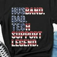 thumbnail image 1 of Husband Dad Tech Support Legend Shirt For Men, It Support T-Shirt For Him, Tech Support Tee From Wife, Sys Admin Father'S Day Gift TSHIRT All Size S-5XL, 1 of 5
