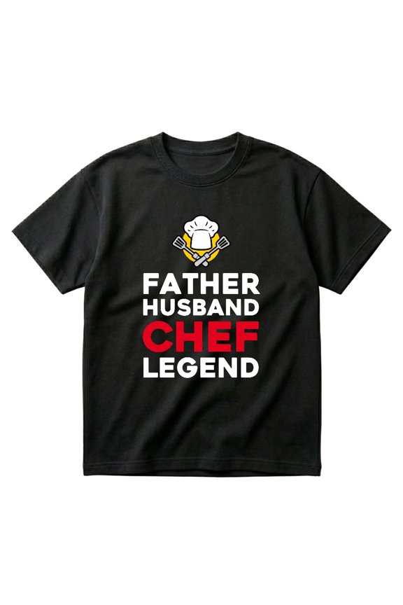 Husband Daddy Protector Hero Chef Funny Cooking Father T-Shirts