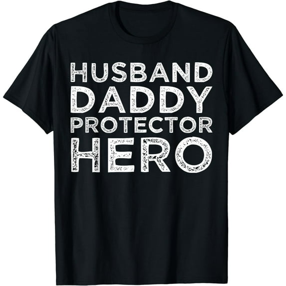 Husband Daddy Protector Hero Father's Day Dad Gift Shirt