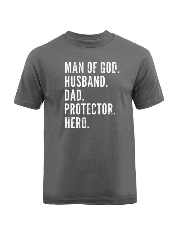 Husband Daddy Protector Hero Father's Day Dad T-Shirt