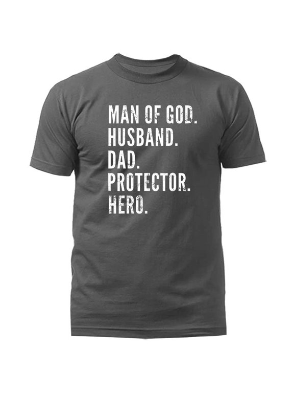 Husband Daddy Protector Hero Father's Day Dad T-Shirt