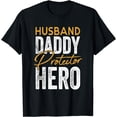 thumbnail image 1 of Husband Daddy Protector Hero Fathers Day T-Shirt, 1 of 4