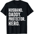 thumbnail image 1 of Husband Daddy Protector Hero Gift For Dad T-Shirt, 1 of 3