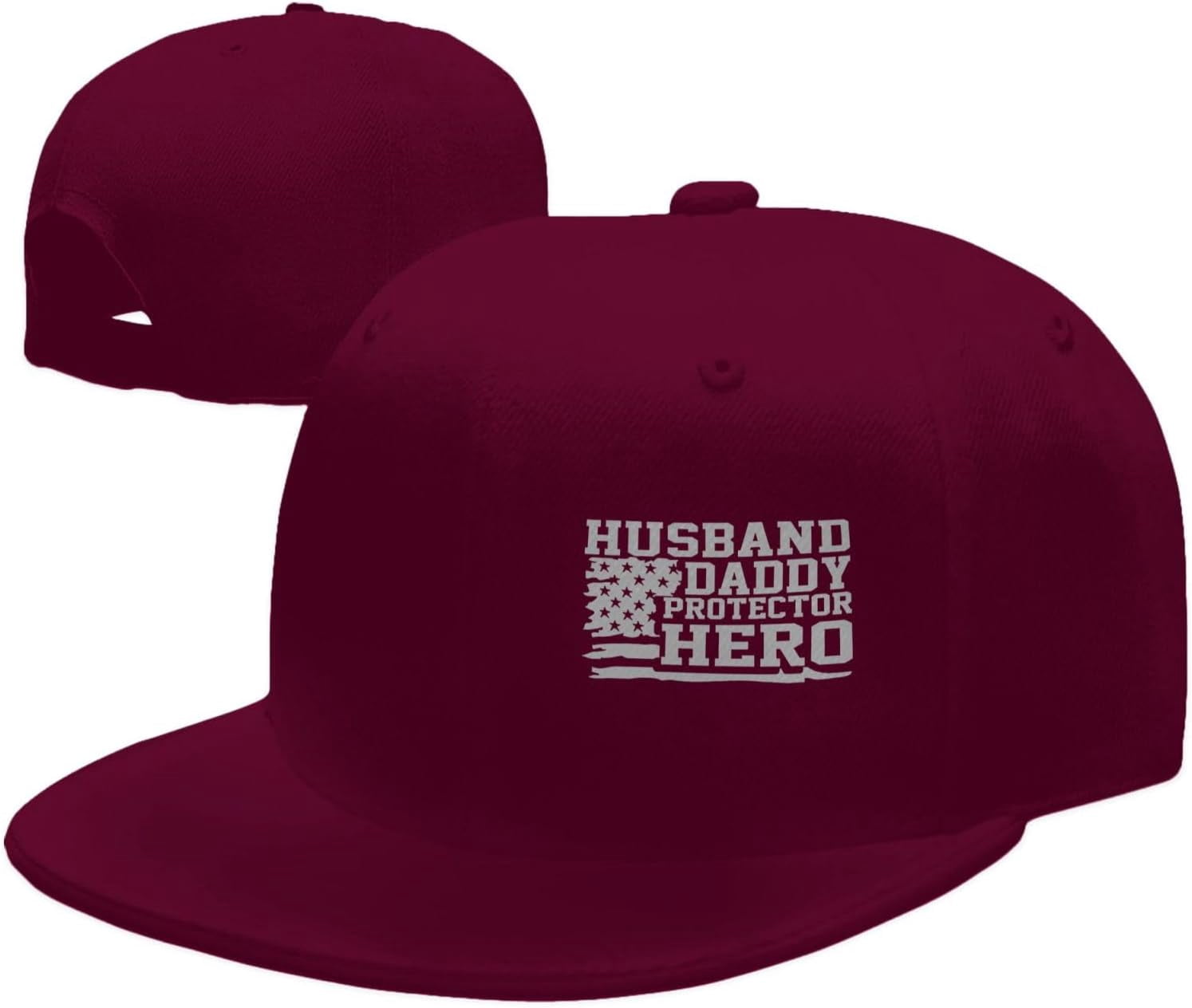 Husband Daddy Protector Hero Hat Adjustable Hip Hop Style Flat Bill ...