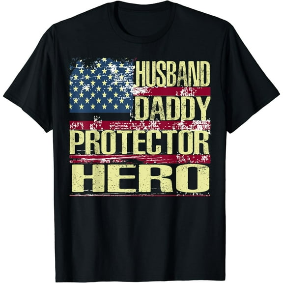Husband Daddy Protector Hero Shirt Father's Day Gift