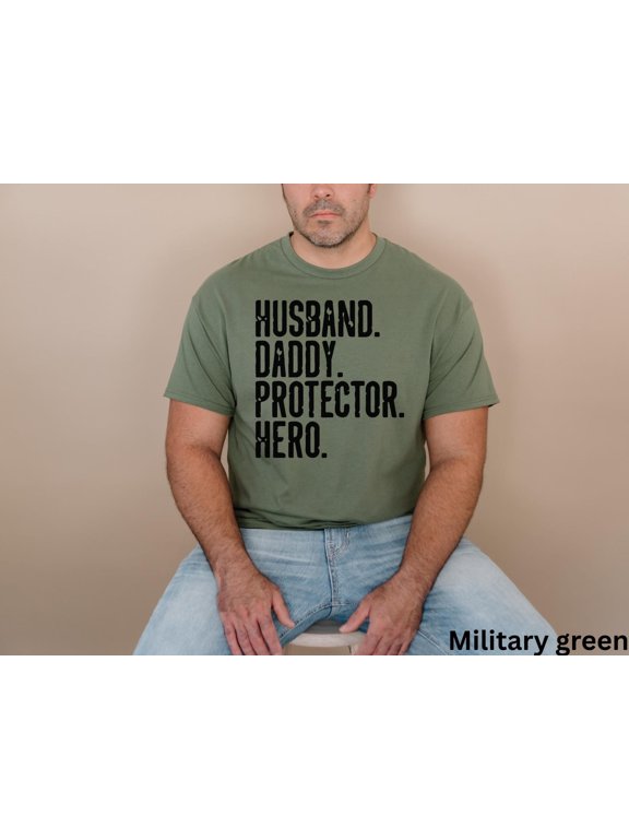 Husband Daddy Protector Hero Shirt Protector Hero Shirt Husband TShirt Funny Dad Shirt Hus