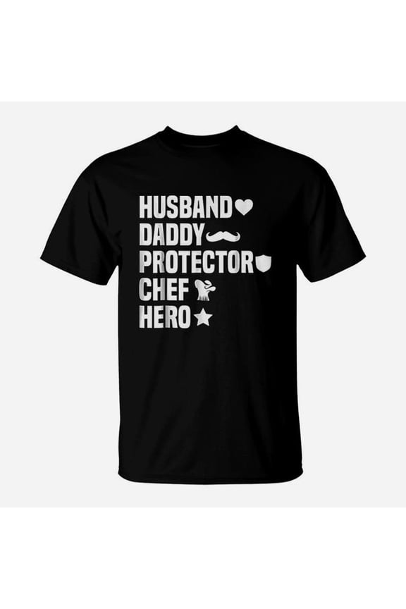 Husband Daddy Protector dad birthday gifts TShirt