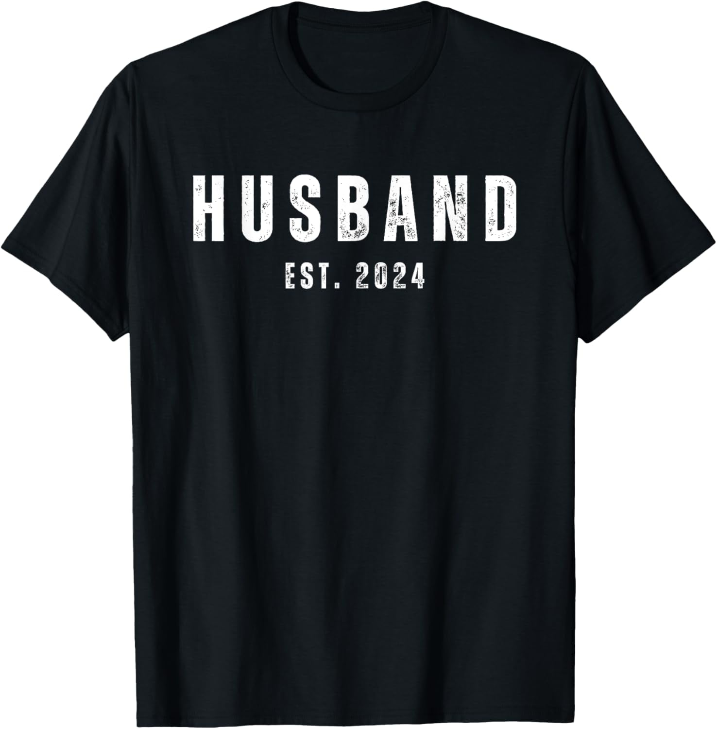 Husband Est. 2024 Married Couple Wife Matching Wedding Gifts TShirt