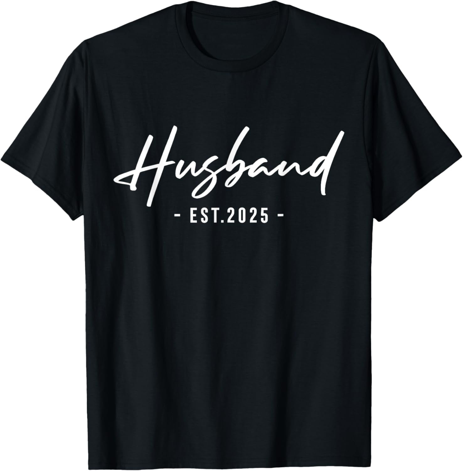 Husband Est 2025 Just Married Honeymoon Hubby Husband 2025 TShirt