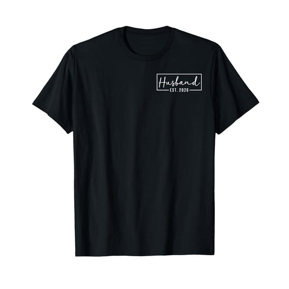 Husband Est 2026 Just Married Couple Wedding Honeymoon T-Shirt