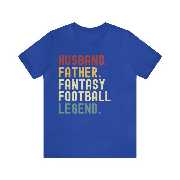 Husband Father Fantasy Football Legend Funny Husband Dad, Funny Draft Shirt
