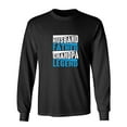thumbnail image 1 of Husband Father Grandpa Le*end Sarcastic Humor Novelty Men's Long Sleeve Shirts, 1 of 3