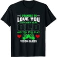 thumbnail image 1 of Husband Gamer Shirt I Promise To Love You When Old Funny T Shirt Black L, 1 of 5