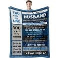 thumbnail image 1 of Husband Gifts, Gifts for Husband, Husband Gifts from Wife, Gifts for Him Husband Who Has Everything, Husband Birthday Gift Ideas, Anniversary Christmas Birthday Gifts for Husbands Blanket 60"X 80", 1 of 6