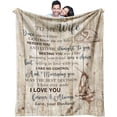 thumbnail image 1 of Husband Gifts from Wife, Gifts for Husband, Anniversary Wedding Gifts for Husband, Husband Birthday Gift Ideas, Gifts for Him, to My Husband Gifts/Presents Blanket 60"x50", 1 of 5