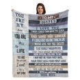 thumbnail image 1 of Husband Gifts from Wife To My Husband Christmas Birthday Gifts for Husband Anniversary Romantic Fleece Blanket, 1 of 5