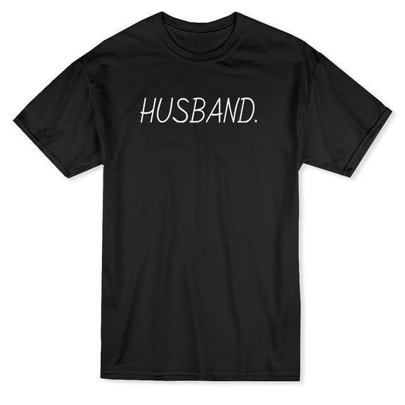 Husband Matching Couple Graphic Men Black T-Shirt, Male x-Large