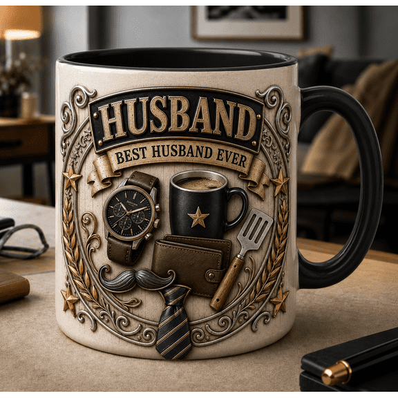 Husband Ceramic Mugs Best Husband Ever Coffee, Husband Gift for Father's Day