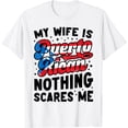 thumbnail image 1 of Husband My Puerto Rican Wife Nothing Scares Me Puerto Rico T-Shirt, 1 of 4