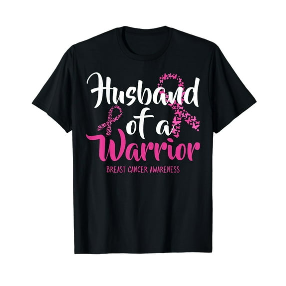 Husband Of A Warrior Breast Cancer Awareness Month Support T-Shirt