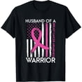 thumbnail image 1 of Husband Of A Warrior Breast Cancer Awareness Support Squad T-Shirt, 1 of 3