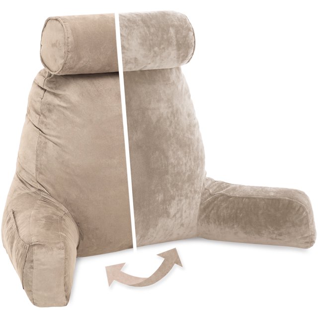 Husband Pillow, Aspen Edition Reading and Bed Rest Pillow with Arms