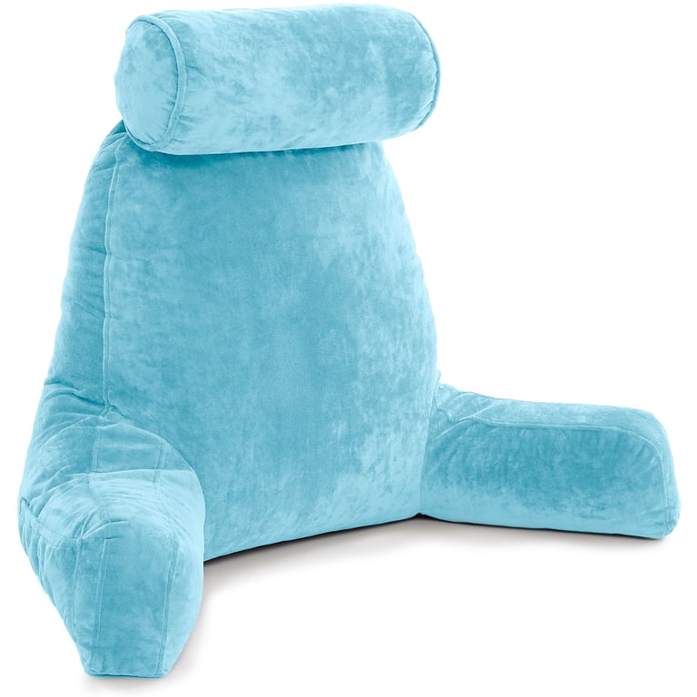 Husband Pillow - Carolina Blue Bed Rest Pillow with Arms