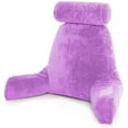 thumbnail image 1 of Husband Pillow - Light Purple Bed Rest Pillow with Arms, Detachable Neck Roll, Removable Cover, 1 of 13