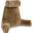 thumbnail image 1 of Husband Pillow Medium Tan, Backrest for Kids, Teens, Petite Adults - Reading Pillows With Arms, Adjustable Loft, Plush Memory Foam, Bed Rest Chair for Sitting Up, Detach Neck Roll, Removable Cover, 1 of 8