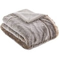 thumbnail image 1 of Husband Pillow - Throw Blanket, Exquisite Cozy Faux Fur - Double Sided Weighted Blanket 5.7 lbs - Thick, Heavy Reversible Two Silk Soft Furs ( 2-tone Limited Golden Chinchilla, 50"X 60"), 1 of 5