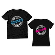 Matching Anniversary T-Shirts For Couple - "Anniversary Vibes" Text, Black, Wifey & Hubby Gift
