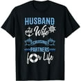 thumbnail image 1 of Husband and Wife Cruising Partners for Life Couples Cruise T-Shirt mens t shirt，black，women，funny，misfits，men，journey，t-shirt, 1 of 4